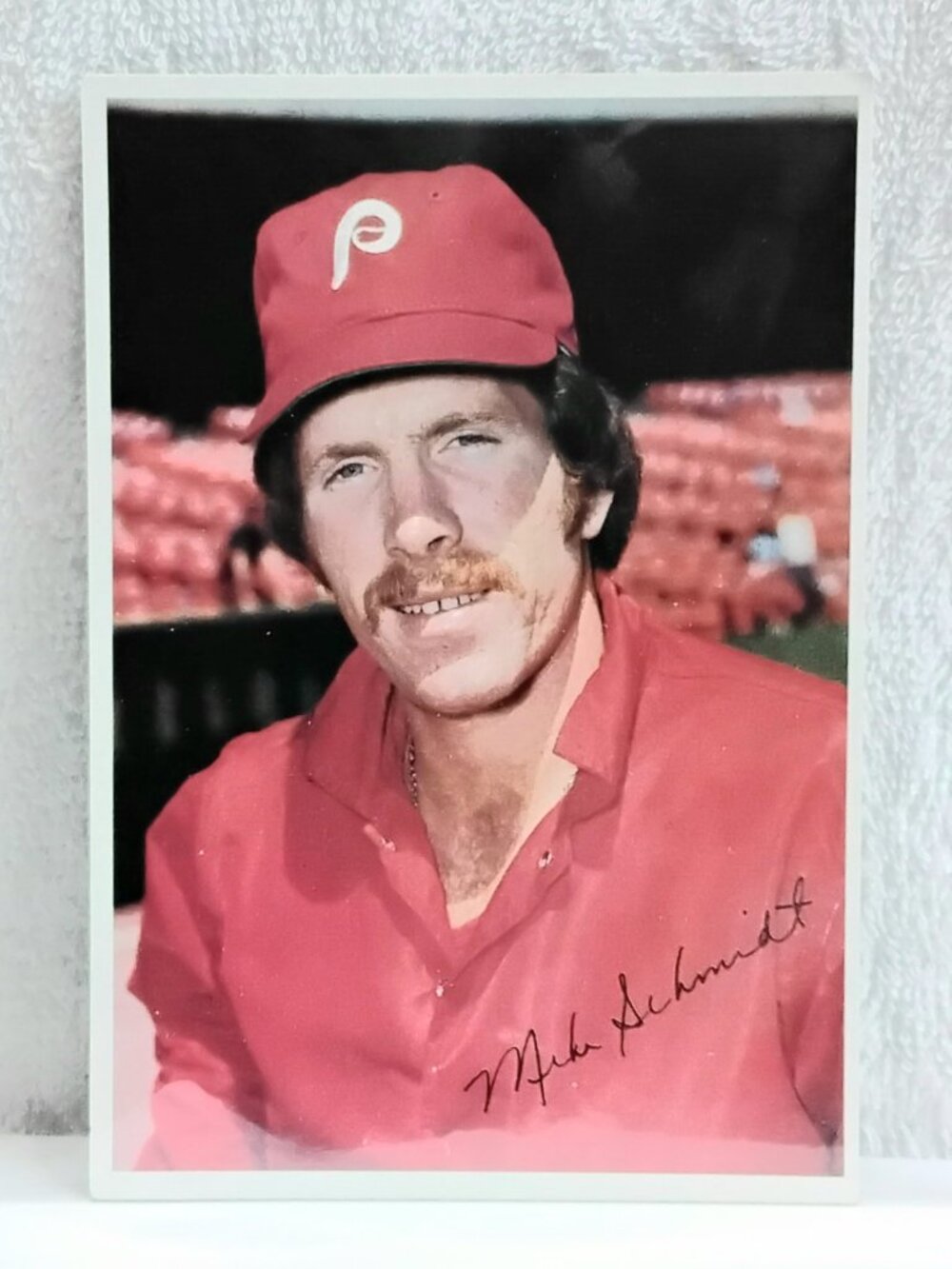 3/$25 VG/E 1980 Topps 5" x 7" Mike Schmidt Jumbo MLB Signature Card 2!!
